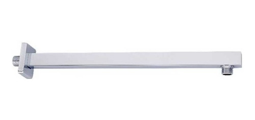 Brazo Cuadrado Regadera 40 Cm Acero Inoxidable Acabado Cromo Color Plata