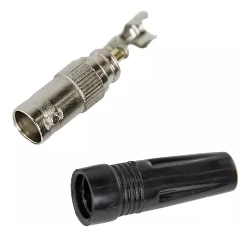 Ficha Conector Bnc Hembra Recto 90° Prolongacion X 4u Pronto