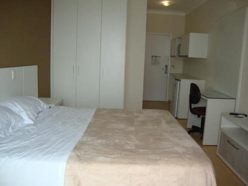 Imagem 2 de 13 de Flat Moema - Totalmente Reformado - Fl0069