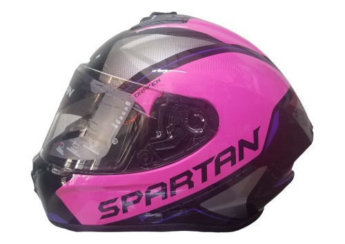 Casco Integral Para Moto Rosado Marca Axxis  