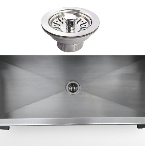 Pia Tanque 800x500x880mm Aço Inox