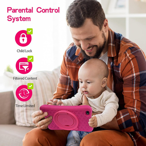 Tableta Pritom, 8 Pulgadas, Android 10, Control Parental,...
