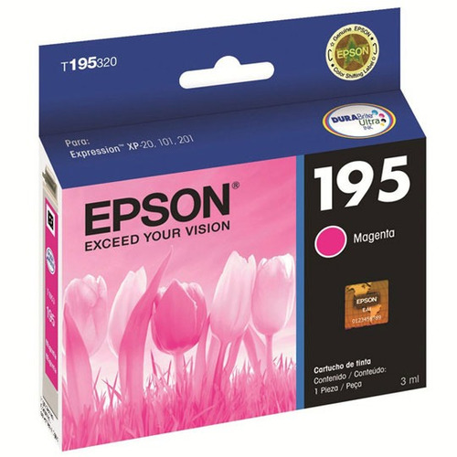 Tinta Epson 195 T195320-al Color Magenta