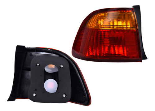 Calavera Honda Civic 1999 - 2000 Ext Izq 4 Ptas Amb/rojo Qwe