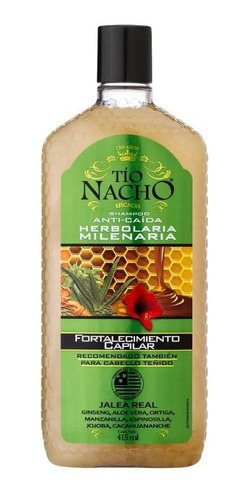 Shampoo Anti-caída Tío Nacho® 415ml Fortalecimiento Capilar