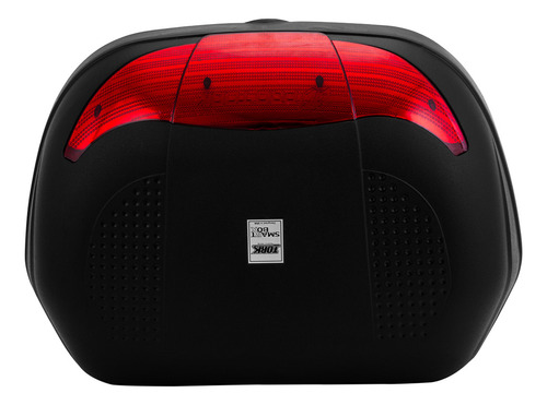 Bau Bagageiro Moto Completo 45 Litros Para 2 Capacetes Nfe Preto