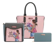 Comprar Set 3pzas De Bolsas Flower Day Nikky By Nicole Lee