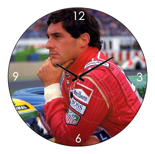 Ayrton Senna  Fórmula 1 Relógio E Paredes 