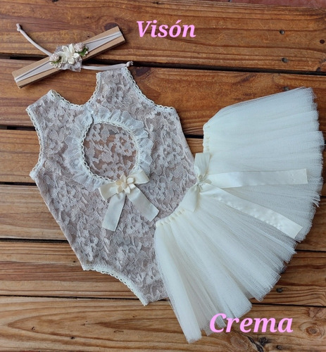 Conjunto Props Body, Vincha Y Tutu Para Un Año