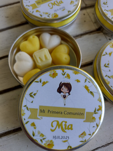 20 Latas Personalizadas Con 7 Jabones