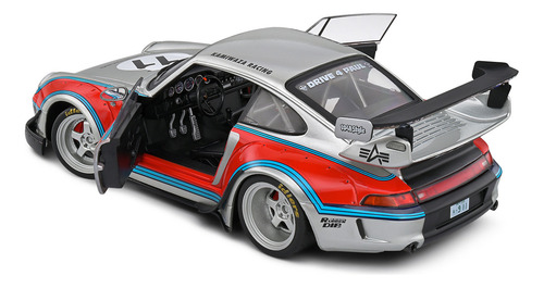 Miniatura Porsche 911 Rauh-welt Begriff (993) Bodykit Martini Racing 2020 Prateado 1:18 Solido