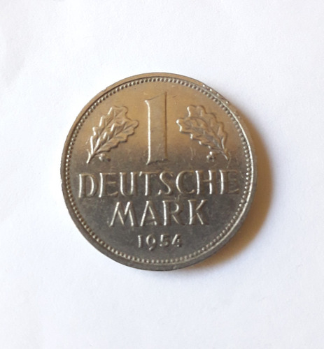 Alemania 1 Marco Año 1954 G - 1959 D Moneda Mark Km#110 C/u