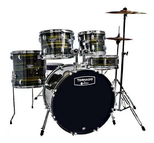 Bateria Mapex Tnd5254tcfj Tornado 5 Piezas Con Platillos