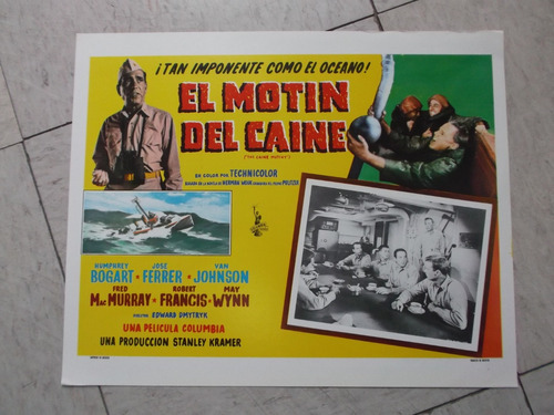 Original Cartel De Cine Lobby Card El Motin Del Caine