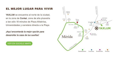 Imagen 2 de 10 de Terreno Dentro De Residencial Yaxlum Cerca De Mérida Y Chol