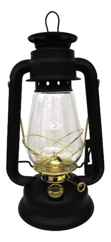 V Y O 21021000 Pathfinder Brass Trim Oil Lantern Black