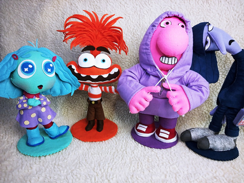 Bonecos Feltro Emoções 2 Artesanato Kit 4