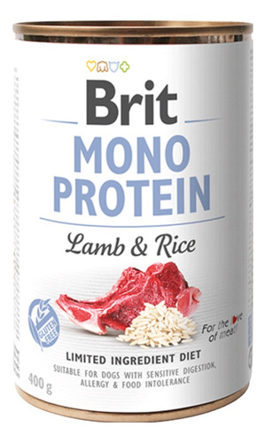 Brit Care® Mono Protein Lamb & Rice 400g Para Perros