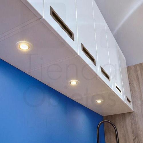 Imagen 4 de 8 de Pack 10 Spot Embutir Platil Lampara Dicroica Led 7w 220v