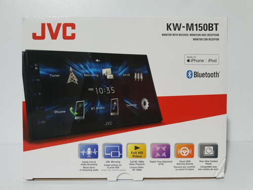 Radio Para Carro Jvc Kw-m150bt Pantalla De 6 Y Bluetooth