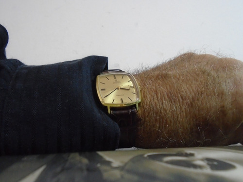 Omega Geneve Antigo Square 1966 Cal 564 Folhado Ouro Raro