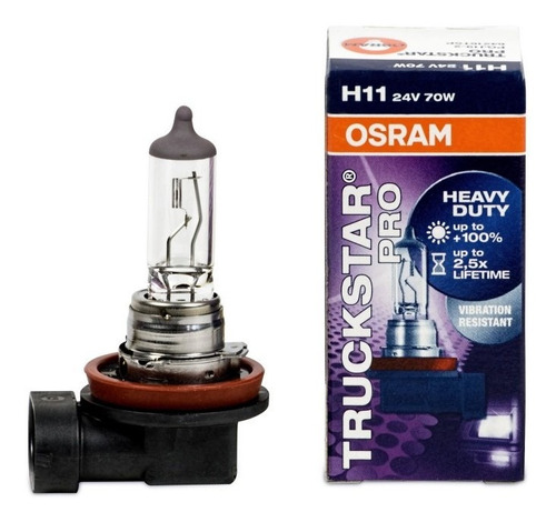 Lampara H11 Truckstar Pro 24v 70w Osram 64216tsp