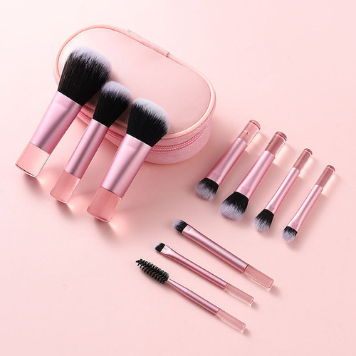 / Juego Portátil De Brochas De Maquillaje Pequeñas De