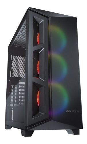 Gabinete Gamer Cougar Darkblader X5 Rgb Templado 3x Fan