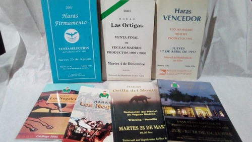 Lote Libros Y  Catalogos Haras Vencedor - Los Nogales Y Mas 