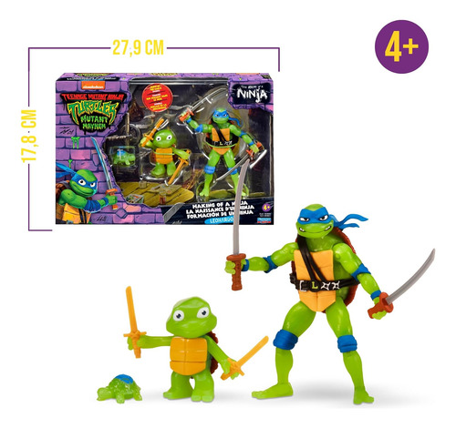 Tortugas Ninja Mutantes Formación De Un Ninja Leonardo Orig.