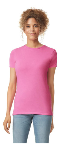 Playera Blusa Gildan 64000l Softstyle Dama Cuello Redondo