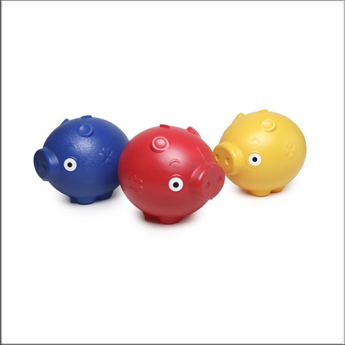 2 Cofre Porco Bola De Plástico Le Plastic Lembrancinha