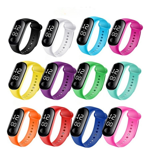 60 Piezas Reloj Led Digital Watch Touch Unisex Mayoreo