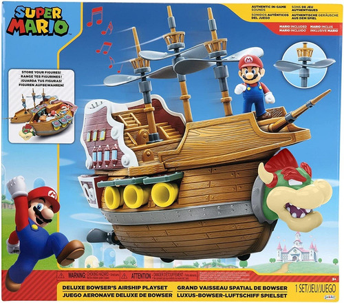 Super Mario Barco De Lujo Bowser Con Sonido +mario Original