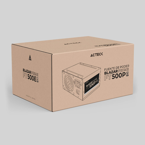 Fuente De Poder Acteck Atx 500w 24pin 2xmolex 2xsata Negro