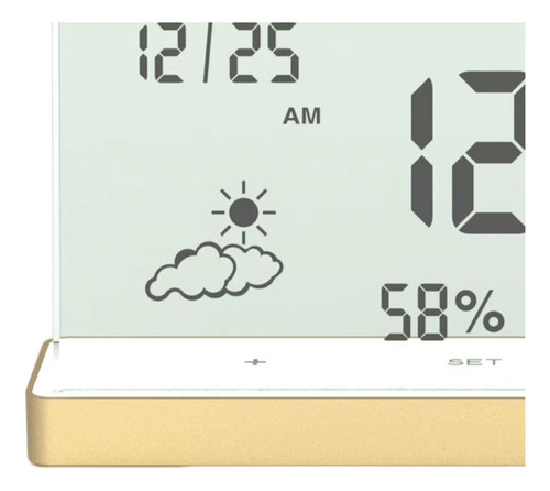*para Clear Digital Alarm Clock Large Display Touch For