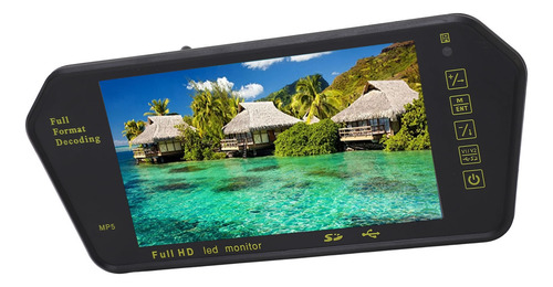 Pantalla De Espejo Retrovisor De 7 Pulgadas, Multimedia De A