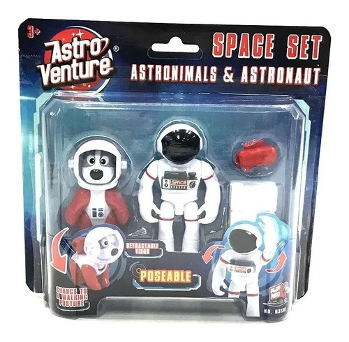 Astronauta Y Mascota Figura Astro Venture 63138 Wabro