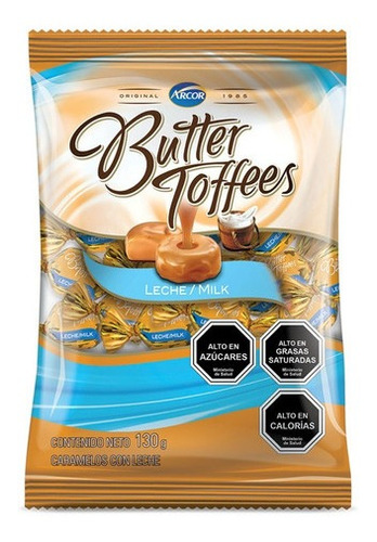 Caramelos Butter Toffees Leche 130 Grs