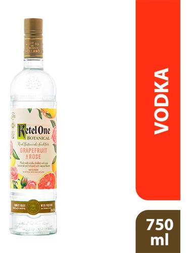 Vodka Ketel One Botánica Grapefuit & Rose 750ml