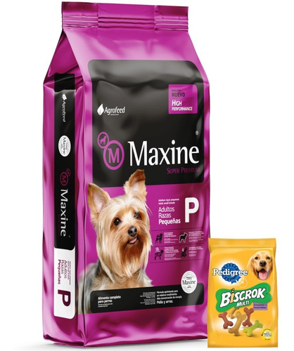 Comida Perro Raza Chica Maxine Adulto 7,5kg + Promo!