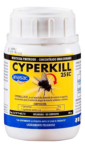 Cyperkill 25ec Insecticida 100cc