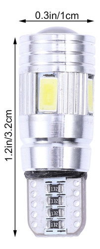 12 Bombillas Led Para Coche T10 Superbrillantes Sin Errores