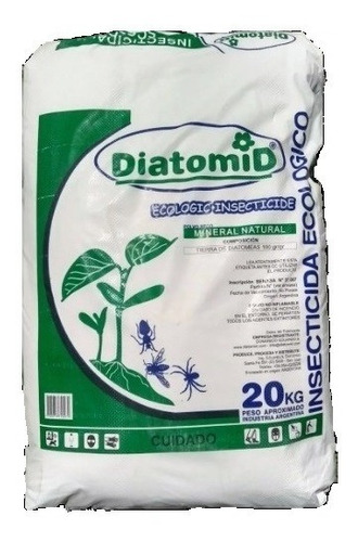 Insecticida Tierra De Diatomeas Ecológico X 20kg