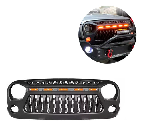 Parrilla Led Ambar Jeep Wrangler Jk Rubicon Sahara Sport 