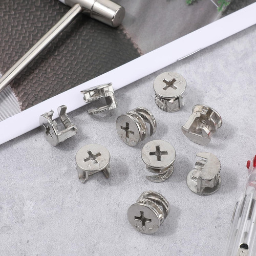 Furniture Cam Lock Nuts,16 Pcs Furniture Connecter Cam Lock
