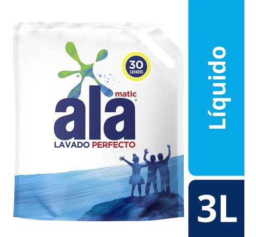 Jabón Líquido Ala Lavado Perfecto Doypack Ropa 3 L 