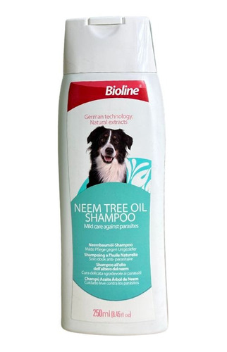 Shampoo Bioline Para Perro Con Aceite De Neem  250 Ml