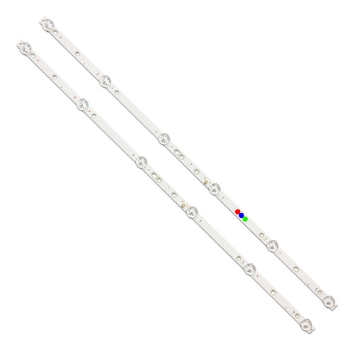 Kit Leds Sansui Smx32p18sm (2tiras 6leds) - Aluminio, Nuevo.