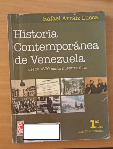 Libro Historia Contemporanea De Venezuela 1er Año